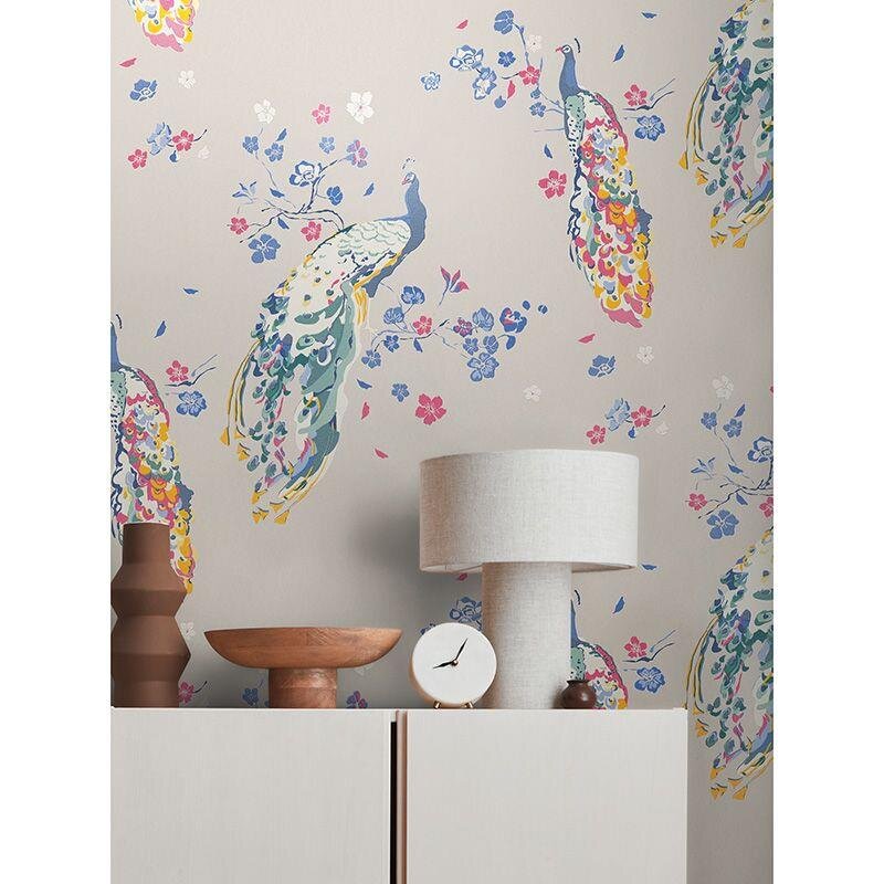 Tapete Blau, Bunt, Grau, Silber livingwalls Vliestapete (1042263)