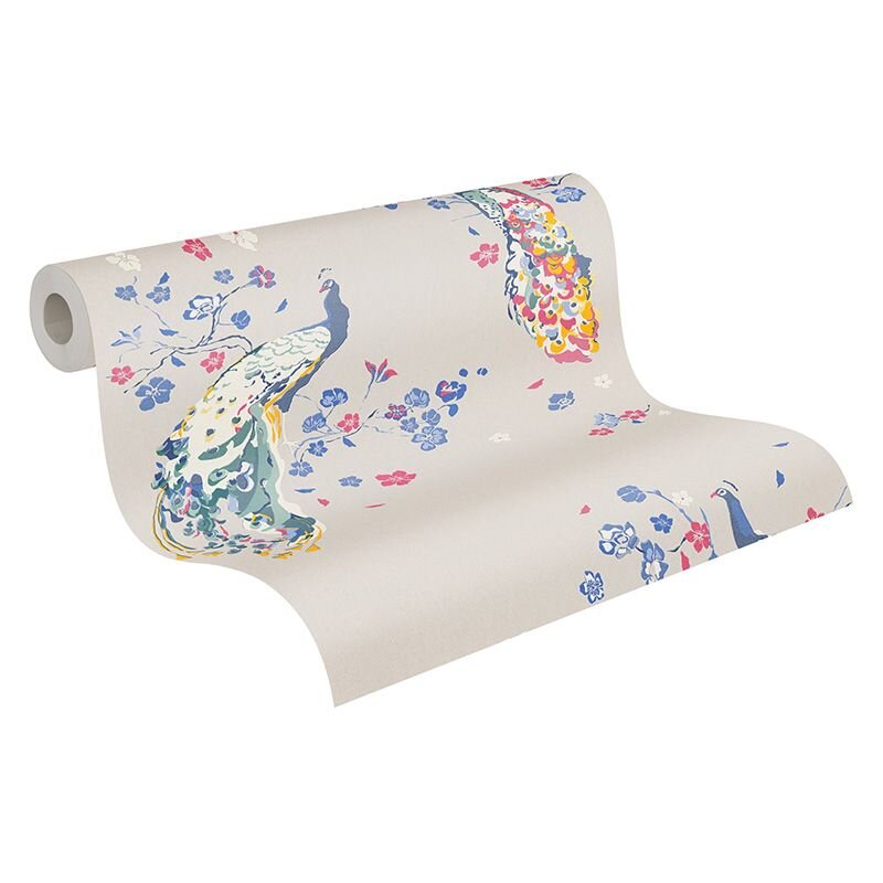 Tapete Blau, Bunt, Grau, Silber livingwalls Vliestapete (1042263)