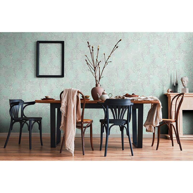 Tapete Grau, Silber, Grün livingwalls Vliestapete (1042258)