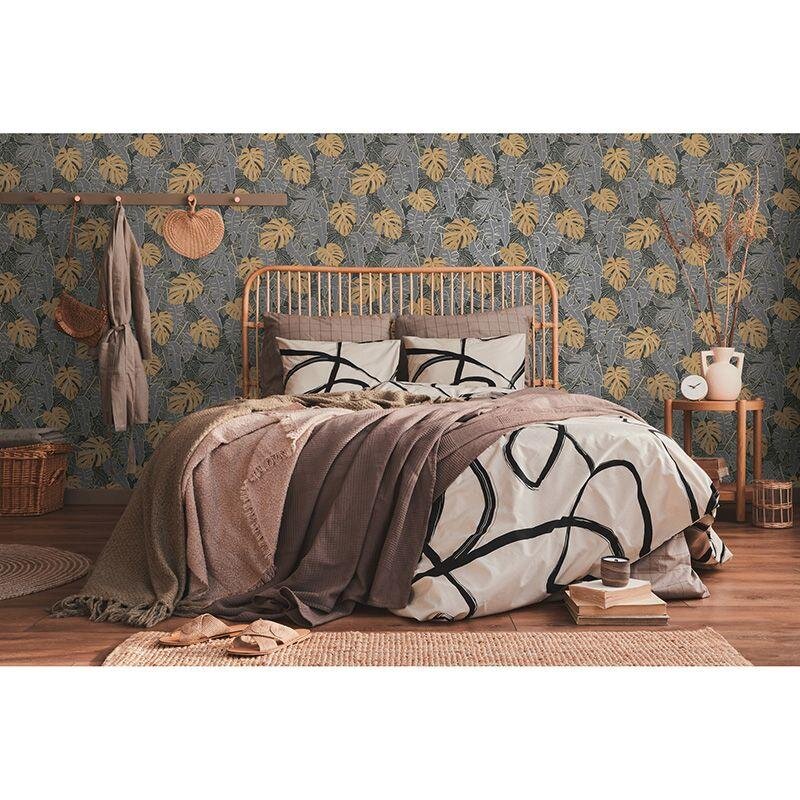 Tapete Grau, Silber, Schwarz, Anthrazit livingwalls Vliestapete (1042255)