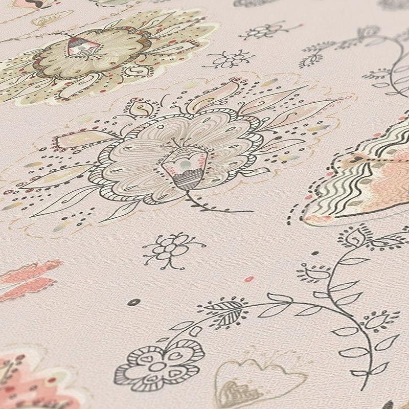 Tapete Beige, Creme, Braun, Grau, Silber livingwalls Vliestapete (1042226)