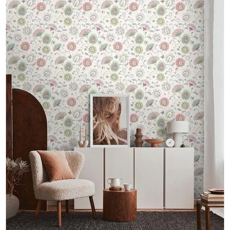 Tapete Bunt, Weiß livingwalls Vliestapete (1042223)