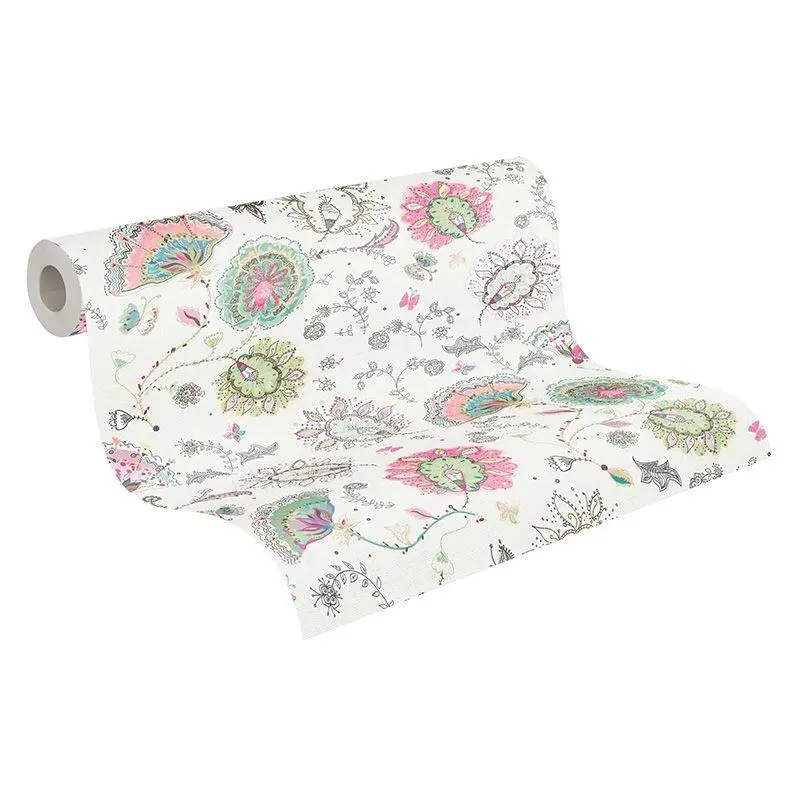 Tapete Bunt, Weiß livingwalls Vliestapete (1042223)