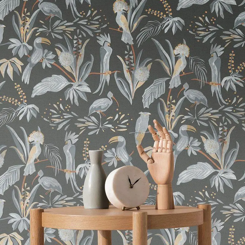 Tapete Grau, Silber, Schwarz, Anthrazit livingwalls Vliestapete (1042221)