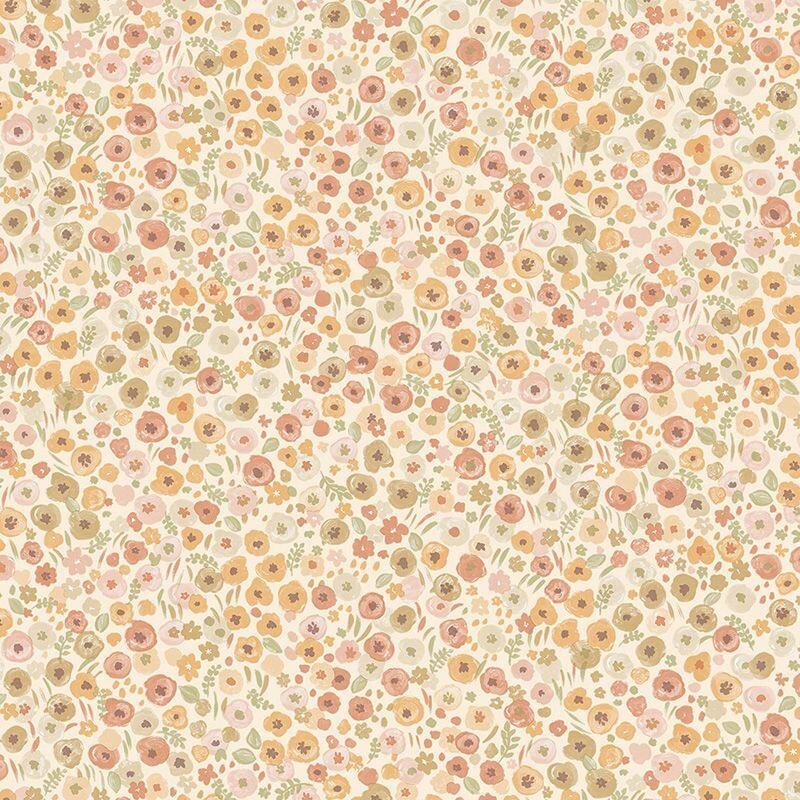 Tapete Braun, Grün, Rosa, Rose Eijffinger Vliestapete (1042162)