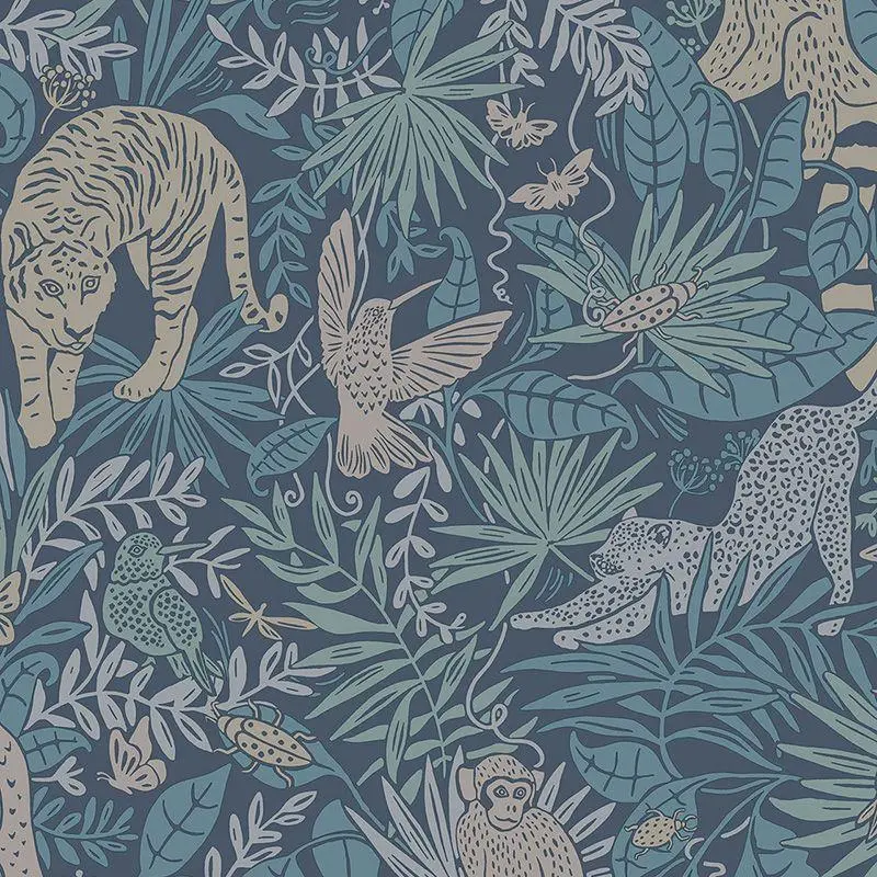 Tapete Blau, Grün Eijffinger Vliestapete (1042146)