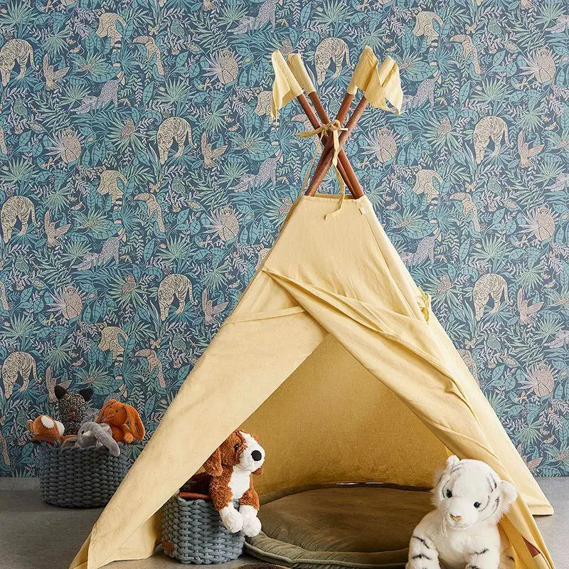 Tapete Blau, Grün Eijffinger Vliestapete (1042146)