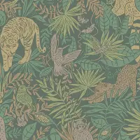 Tapete Braun, Gr&uuml;n Eijffinger Vliestapete (1042145)