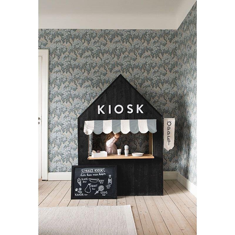 Tapete Blau, Grau, Silber, Greige Sandberg Vliestapete (1042061)