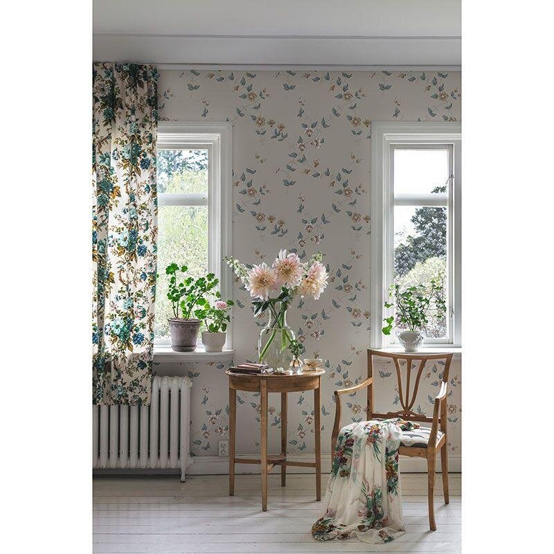 Tapete Blau, Grau, Silber Sandberg Vliestapete (1042055)