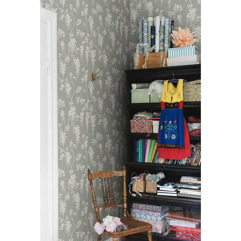 Tapete Grau, Silber, Grün Sandberg Vliestapete (1042050)