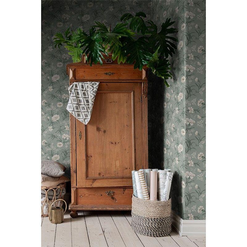 Tapete Greige, Grün Sandberg Vliestapete (1042048)