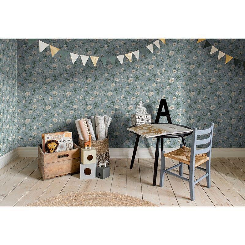 Tapete Blau, Grün Sandberg Vliestapete (1042047)