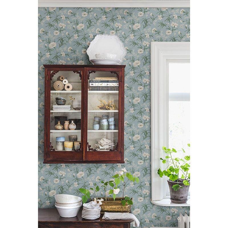 Tapete Blau, Grün Sandberg Vliestapete (1042047)