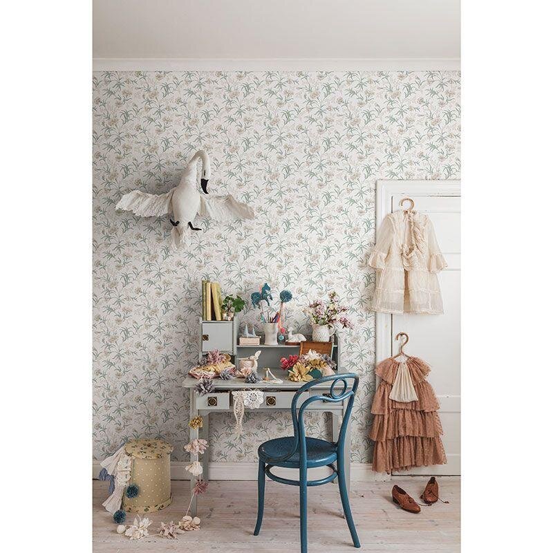 Tapete Braun, Grün Sandberg Vliestapete (1042046)