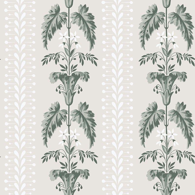 Tapete Grau, Silber, Grün Sandberg Vliestapete (1042044)