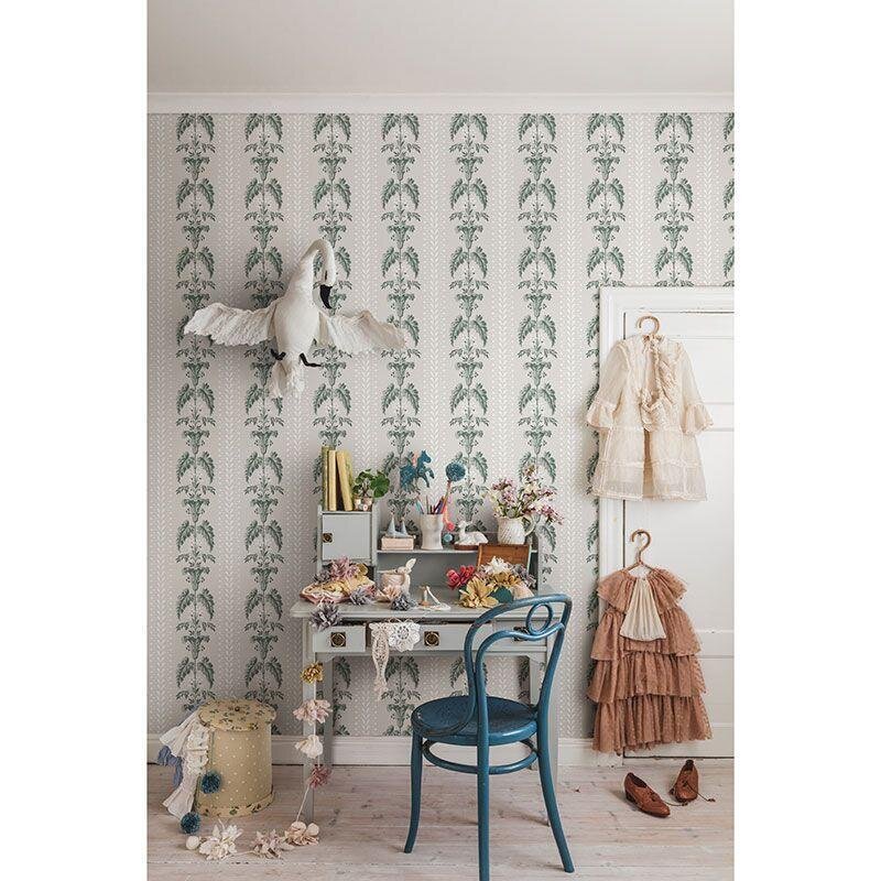 Tapete Grau, Silber, Grün Sandberg Vliestapete (1042044)