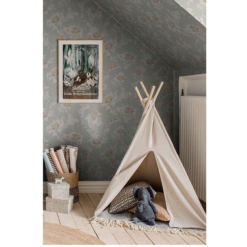 Tapete Greige, Grün Sandberg Vliestapete (1042041)