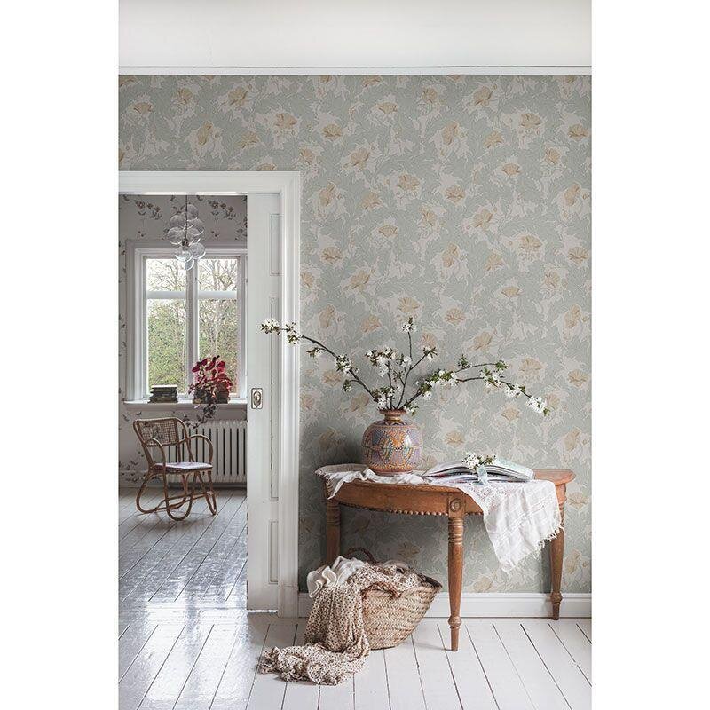 Tapete Greige, Grün Sandberg Vliestapete (1042041)