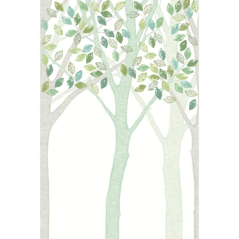 Digitaldruck-Tapete Grün, Pastellfarben, Weiß Eijffinger (1020912)