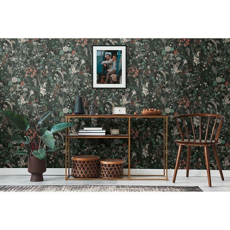 Tapete Braun, Grün, Schwarz, Anthrazit AS-Creation Vliestapete (1041995)