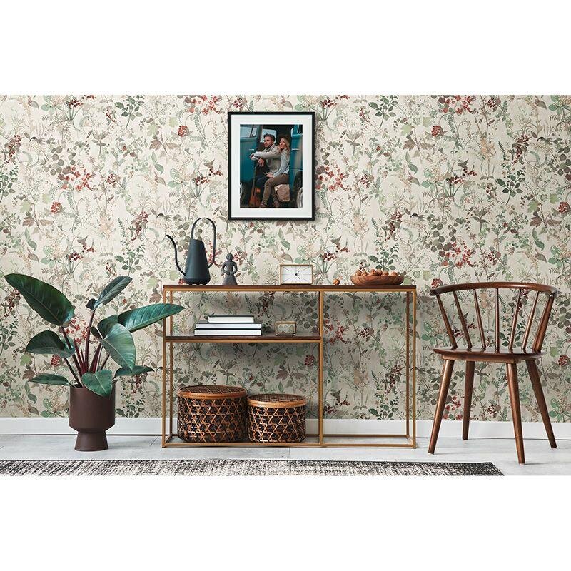 Tapete Beige, Creme, Braun, Grün AS-Creation Vliestapete (1041993)