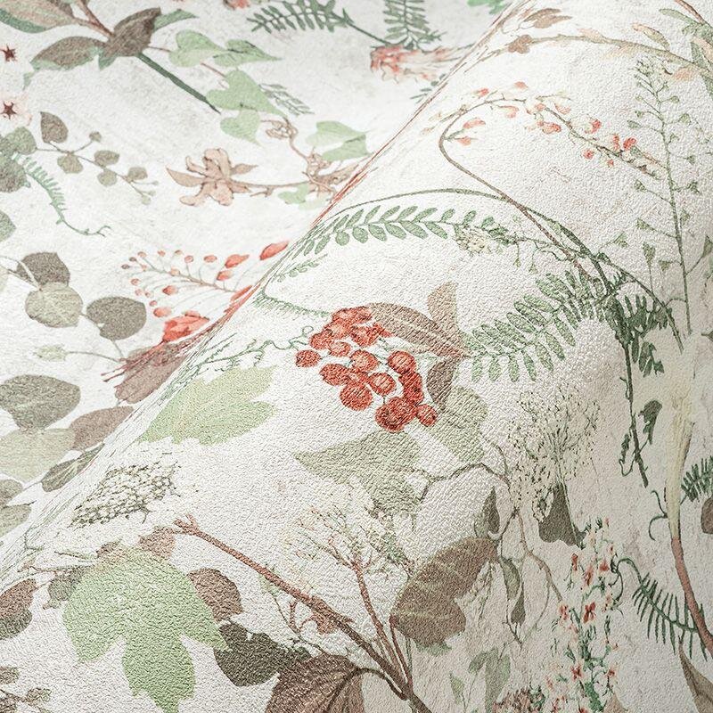 Tapete Beige, Creme, Braun, Grün AS-Creation Vliestapete (1041993)