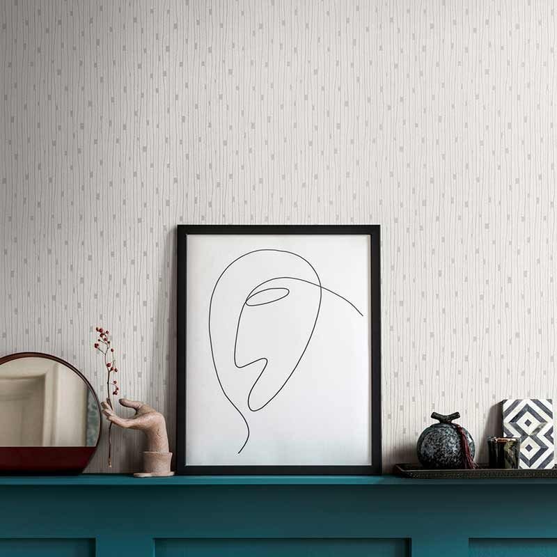 Tapete Grau, Silber, Weiß AS-Creation Vliestapete (1041976)