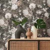 Tapete Braun, Grau, Silber, Schwarz, Anthrazit...