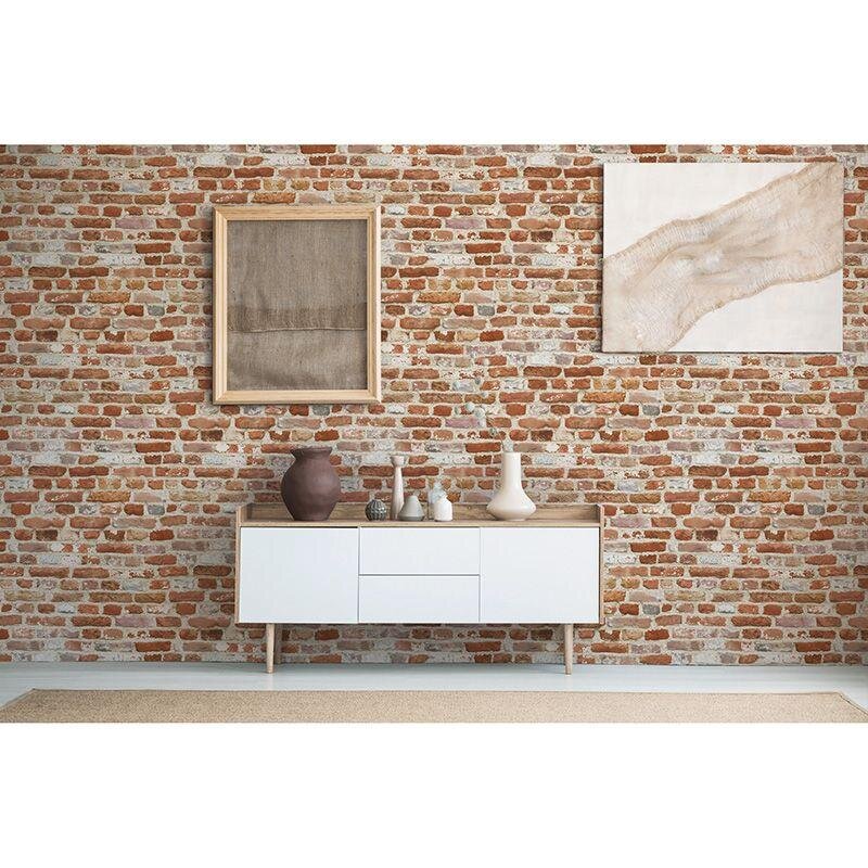 Tapete Braun, Greige, Rot AS-Creation Vliestapete (1042008)