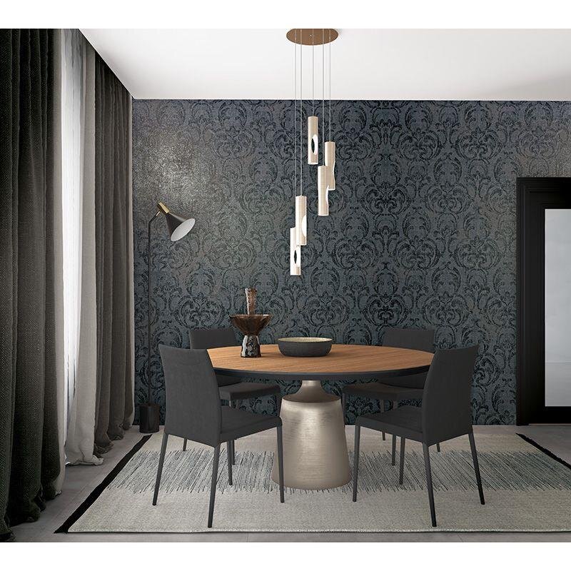 Tapete Schwarz, Anthrazit Novamur Vliestapete (1041949)