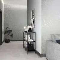 Tapete Grau, Silber, Wei&szlig; Novamur Vliestapete...