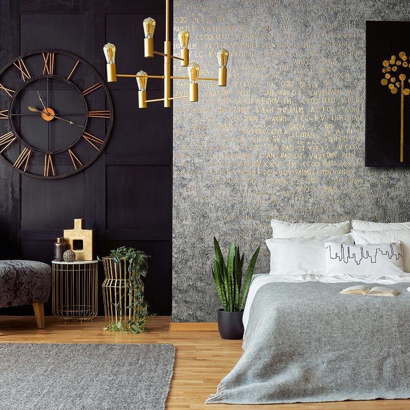 Tapete Gold, Kupfer, Grau, Silber Novamur Vliestapete (1041926)