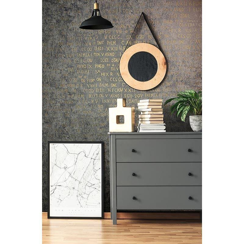 Tapete Gold, Kupfer, Grau, Silber Novamur Vliestapete (1041926)