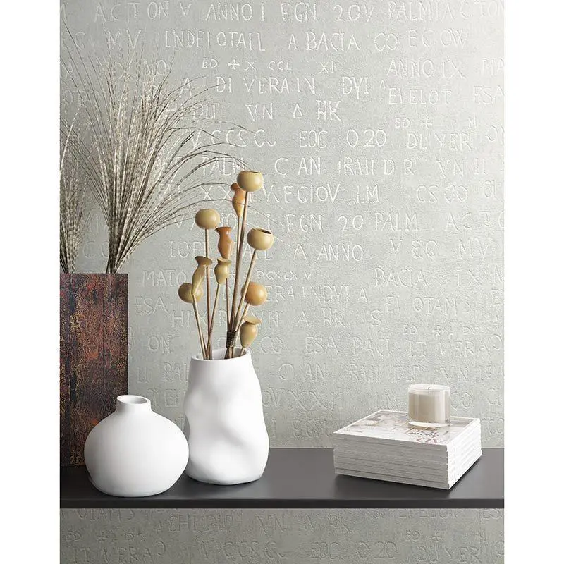 Tapete Grau, Silber, Weiß Novamur Vliestapete (1041922)