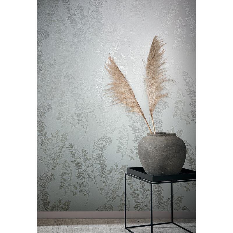 Tapete Grau, Silber, Weiß Novamur Vliestapete (1041901)