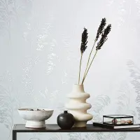 Tapete Grau, Silber, Wei&szlig; Novamur Vliestapete...