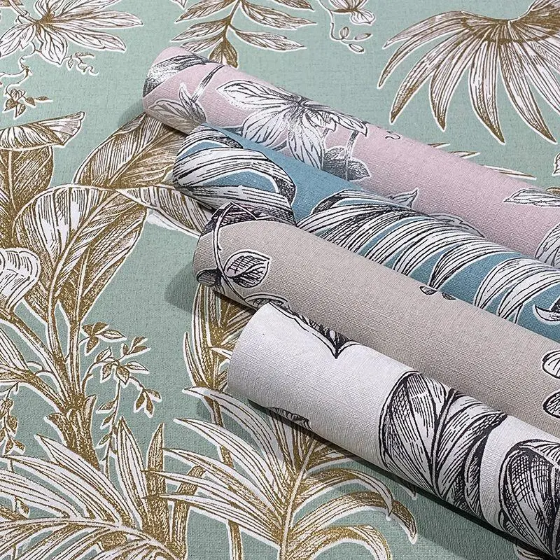 Tapete Blau, Schwarz-Weiß Novamur Vliestapete (1041899)