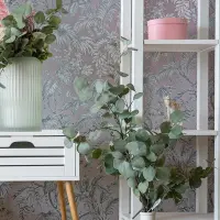 Tapete Grau, Silber, Rosa, Rose Novamur Vliestapete...