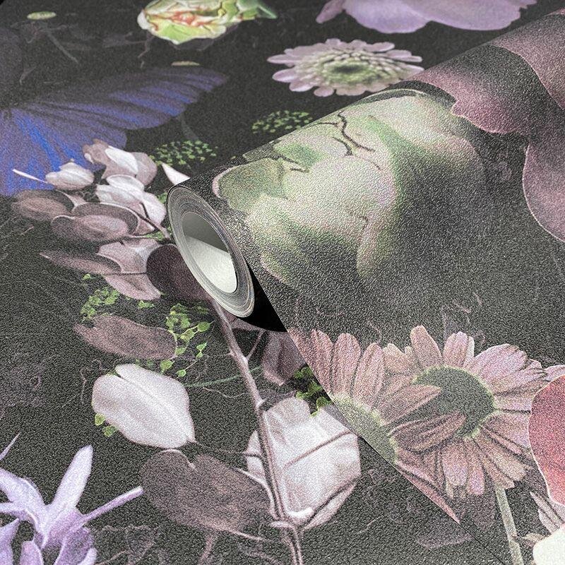 Digitaldruck-Tapete Lila, Rosa, Schwarz Novamur (1041895)