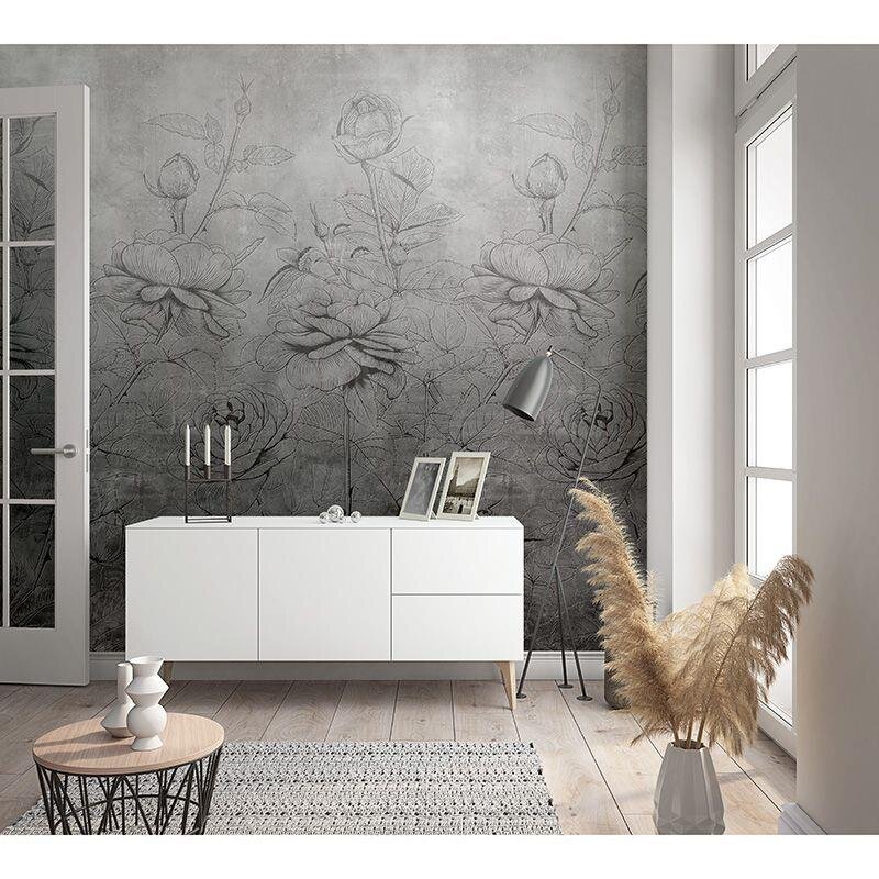 Digitaldruck-Tapete Grau, Silber Novamur (1041894)