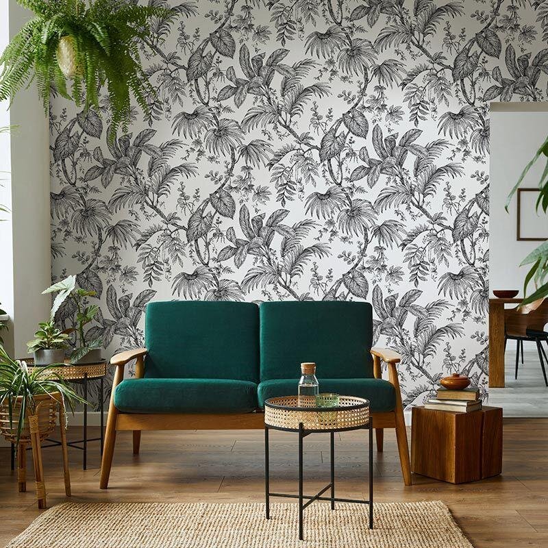 Digitaldruck-Tapete Schwarz-Weiß Novamur (1041892)