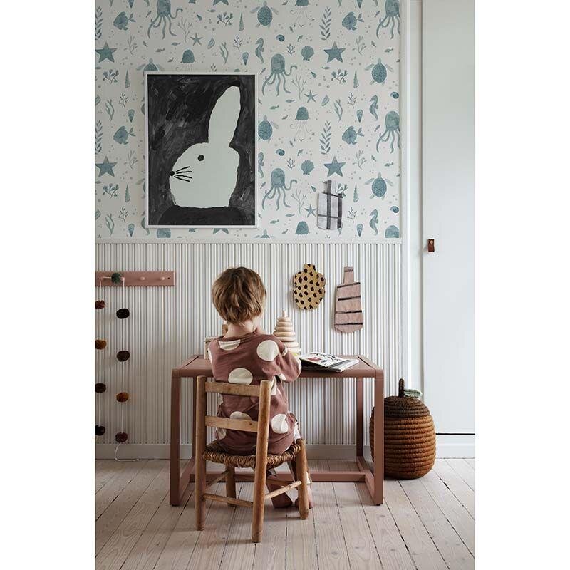 Tapete Blau, Weiß Sandberg Vliestapete (1041853)