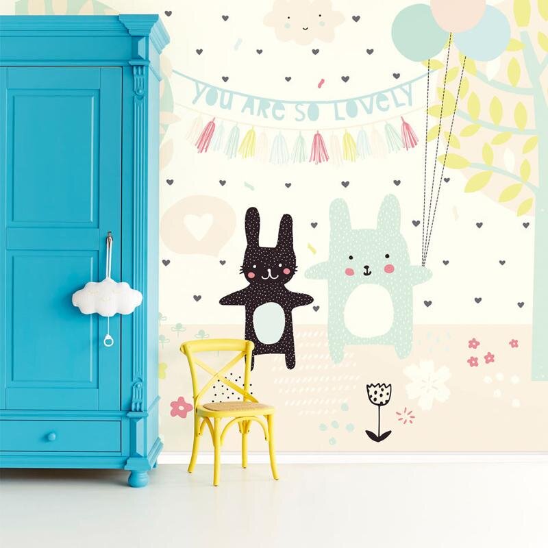 Digitaldruck-Tapete Bunt, Grün, Pastellfarben Eijffinger (1020897)