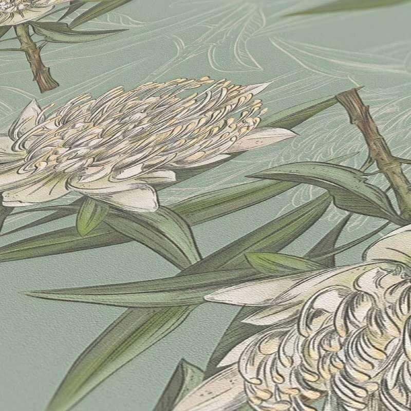 Tapete Grün livingwalls Vliestapete (1044351)