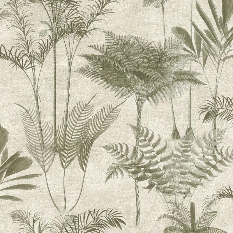 Tapete Greige, Grün Rasch Vliestapete (1041599)