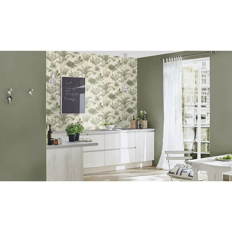 Tapete Greige, Grün Rasch Vliestapete (1041599)