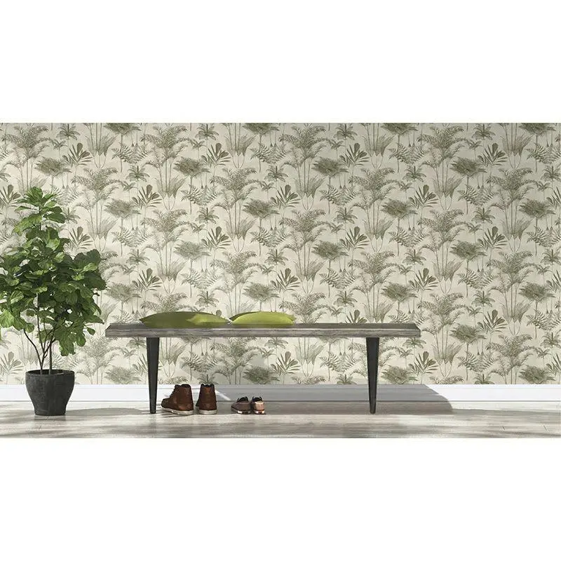 Tapete Greige, Grün Rasch Vliestapete (1041599)