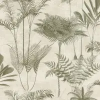 Tapete Greige, Gr&uuml;n Rasch Vliestapete (1041599)