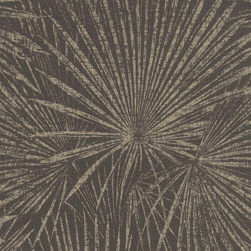 Tapete Gold, Kupfer, Schwarz, Anthrazit Rasch Vliestapete (1041613)